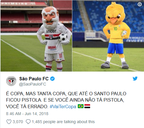 SPNet - No clima da Copa, São Paulo deixa mascote "pistola ...